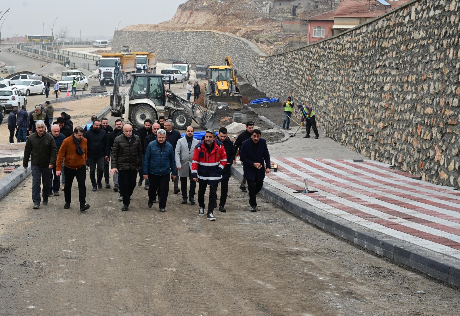 Başkan Er, Güney Kuşak Yolunda İncelemelerde Bulundu