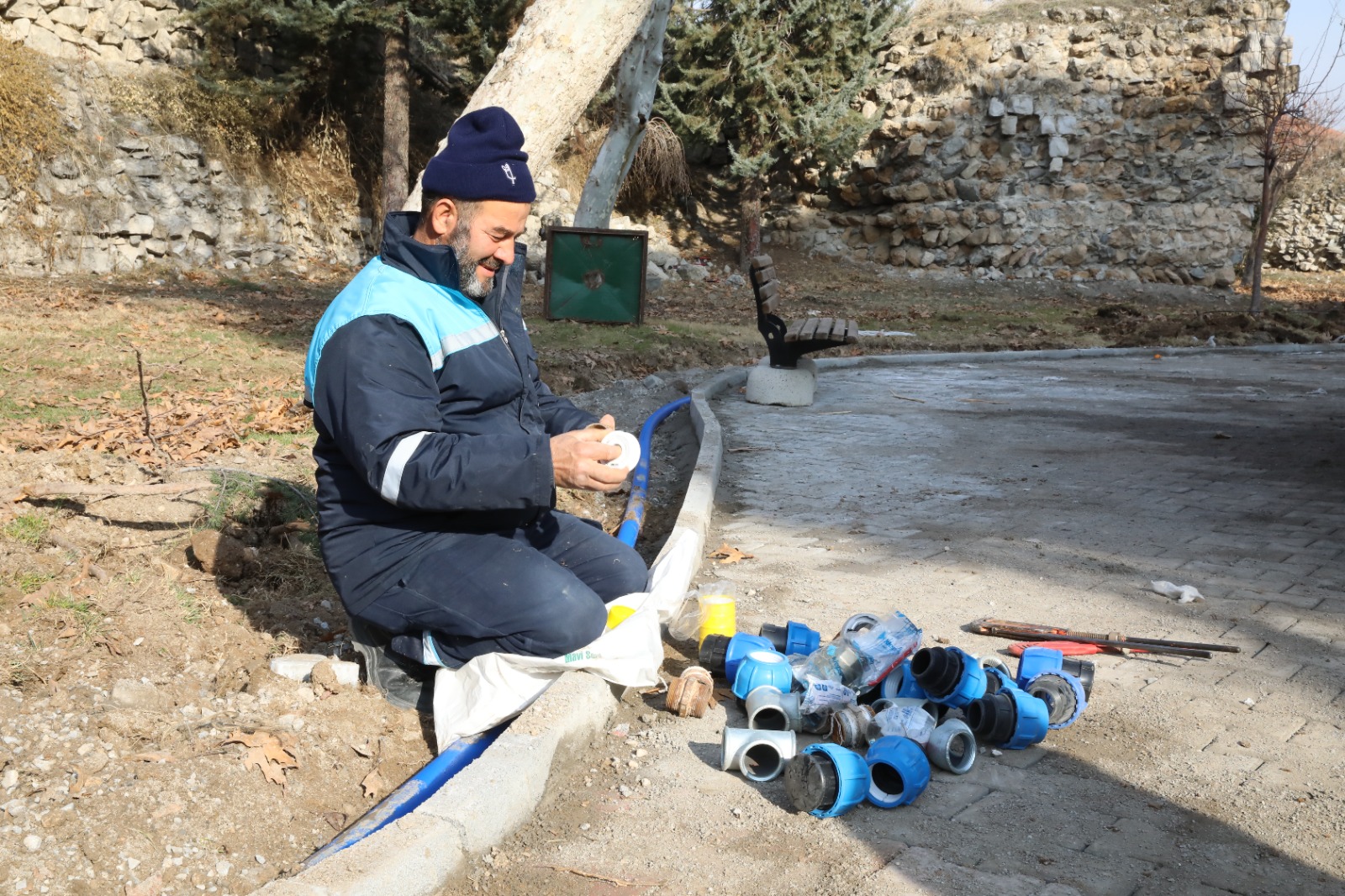 Battalgazi'de Yeşil Alanlar Yenileniyor