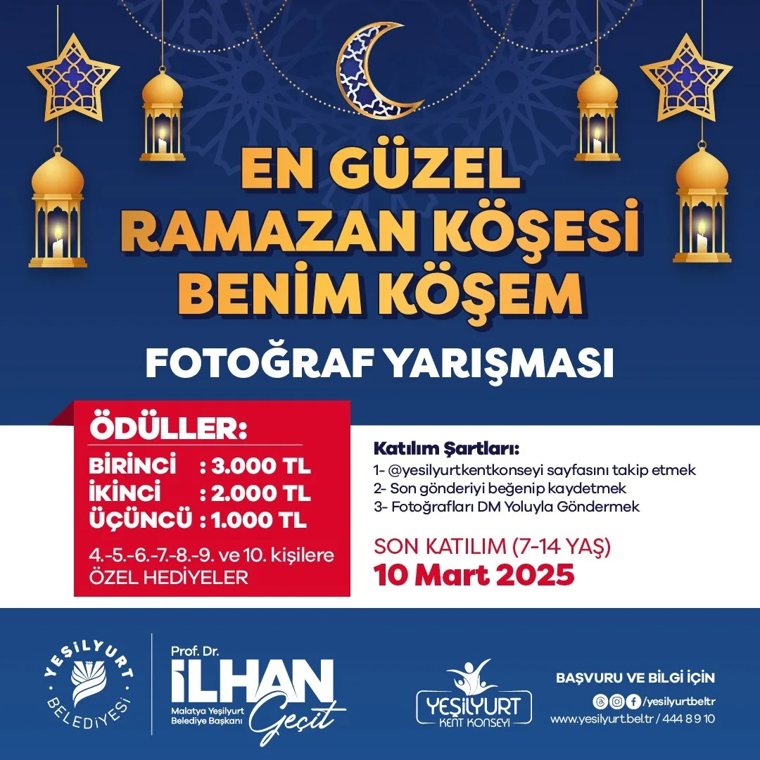 Yeşilyurt Kent Konseyi'nden Fotoğraf Yarışması