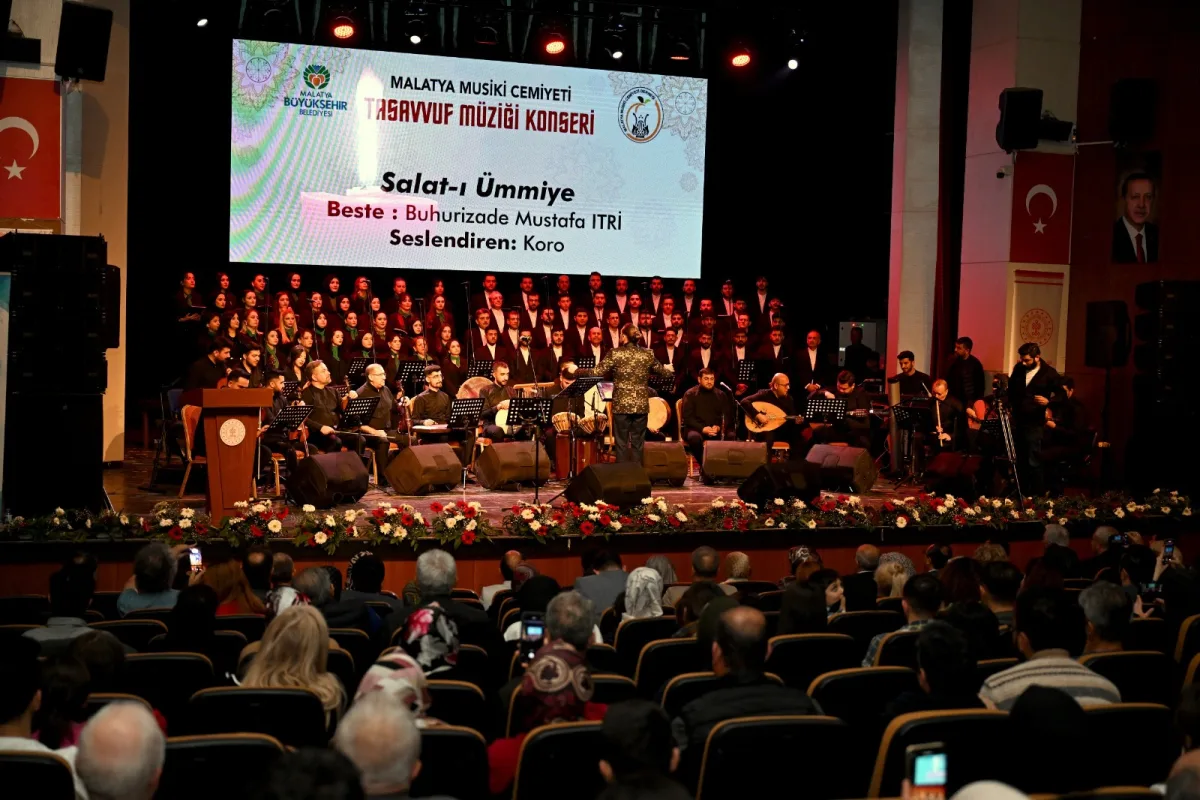 TASAVVUF MÜZİĞİ KONSERİNDE  DUYGU DOLU ANLAR YAŞANDI