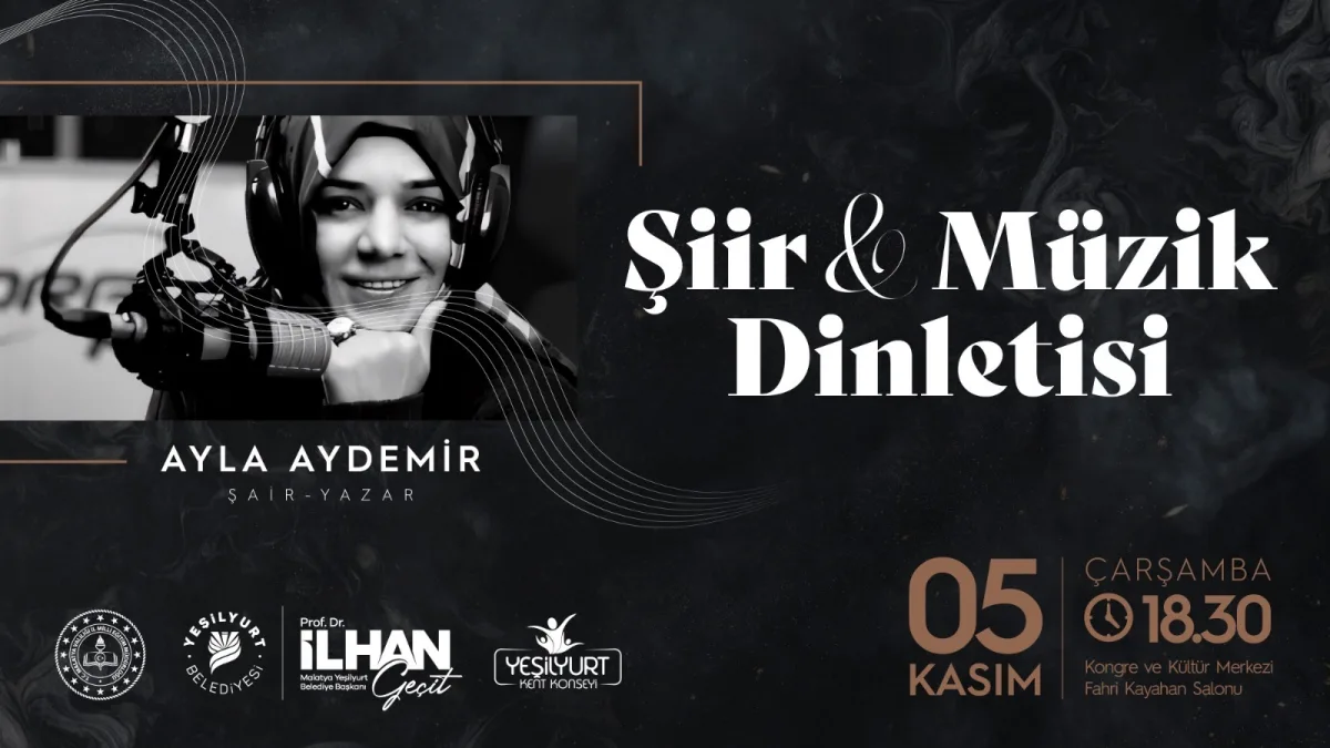 Yeşilyurt'ta Sanatseverler Şiir Ve Müzikle Buluşacak