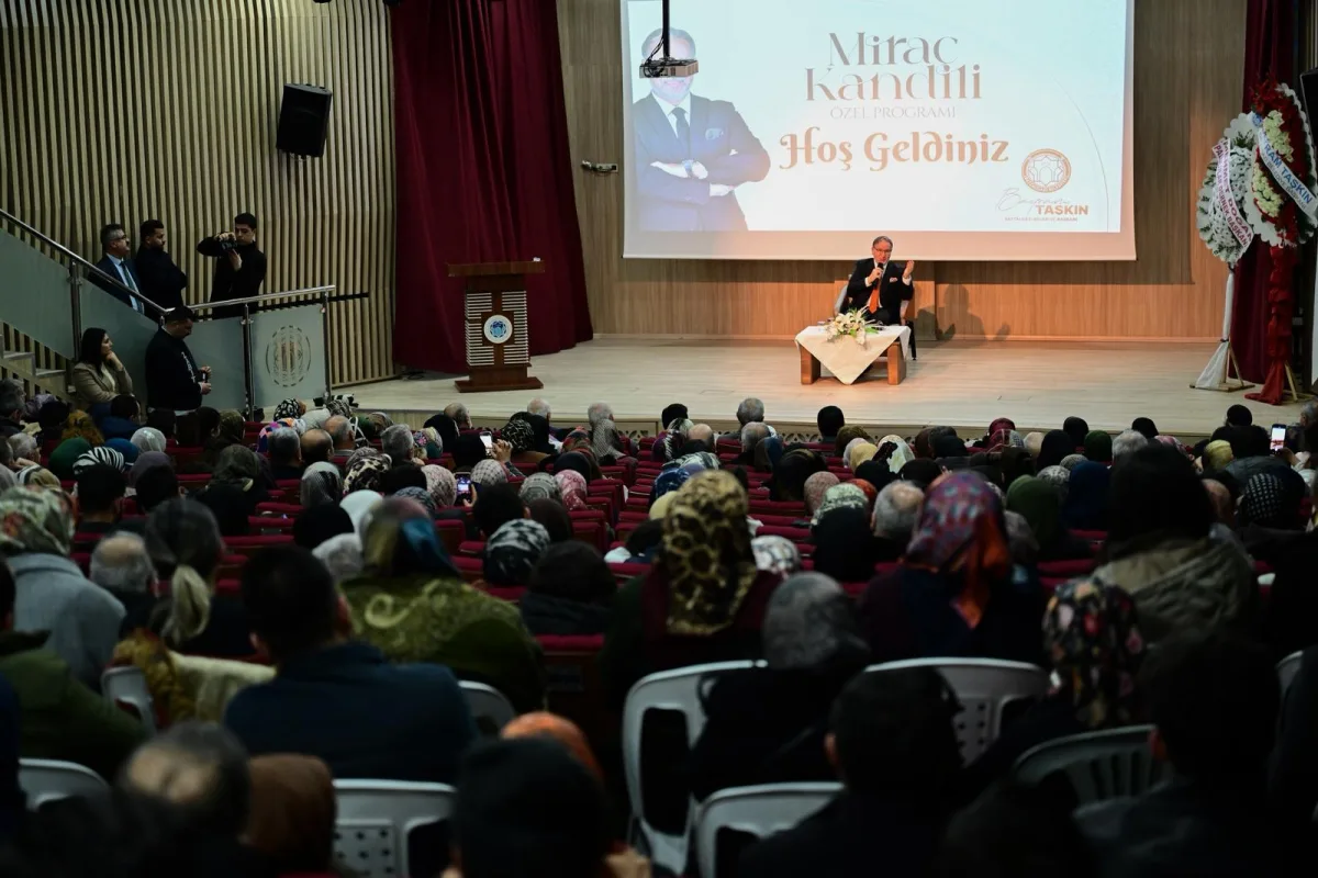Battalgazi'de Miraç Kandili Özel Programı Yoğun Katılımla Gerçekleşti