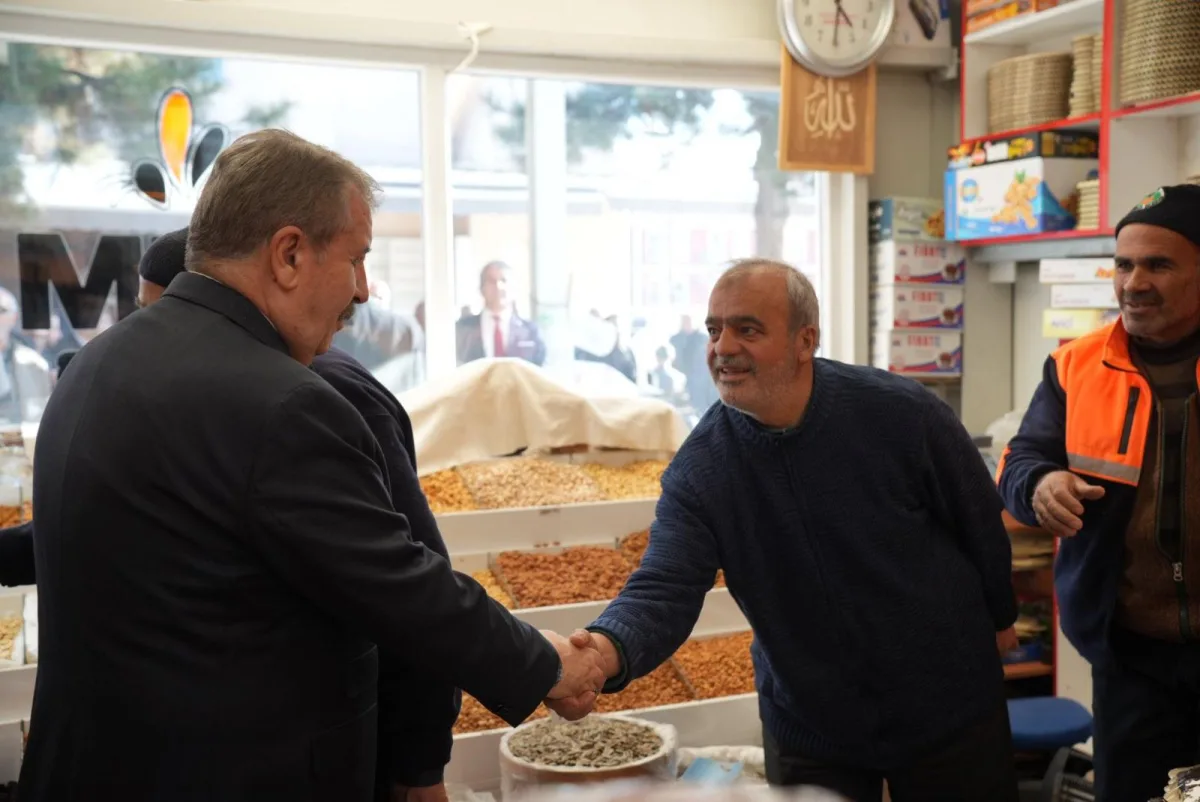 Büyük Birlik Partisi Genel Başkanı Mustafa Destici, Malatya'da