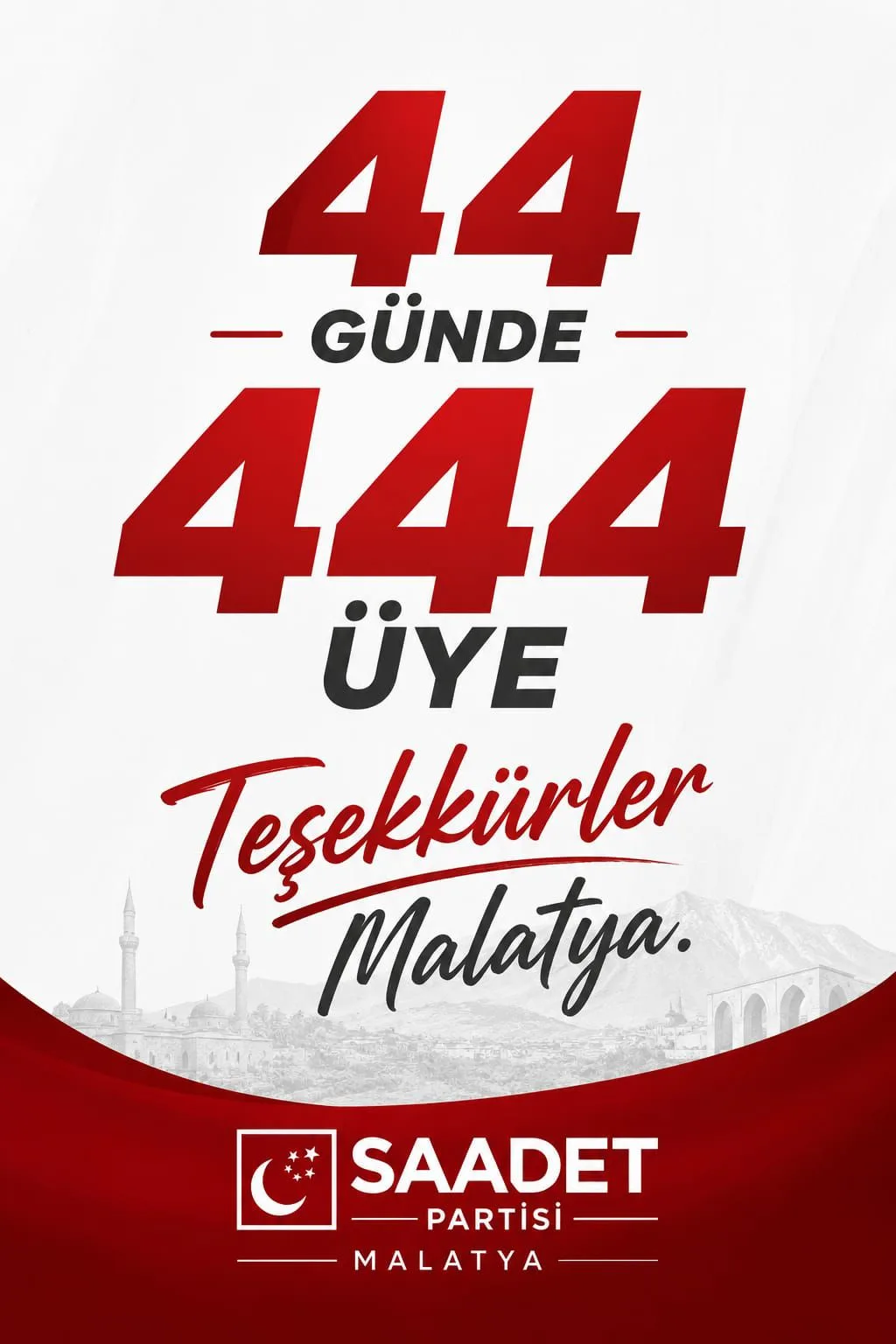 Saadet Partisi Malatya İl Başkanı Paşahan: "Vatandaşın Tercihi Saadet"