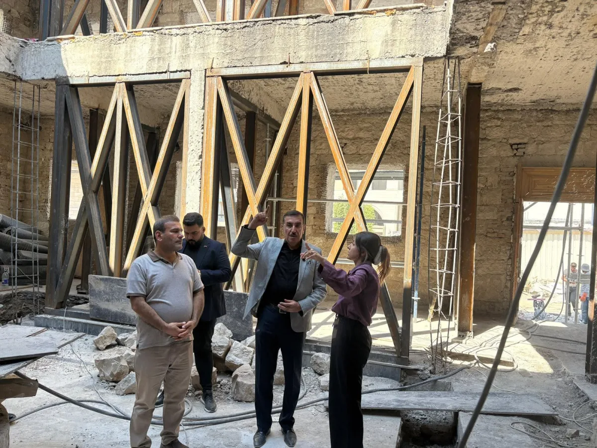 Tüfenkci Yeniden İnşa Edilen Yeni Camii'de İncelemelerde Bulundu