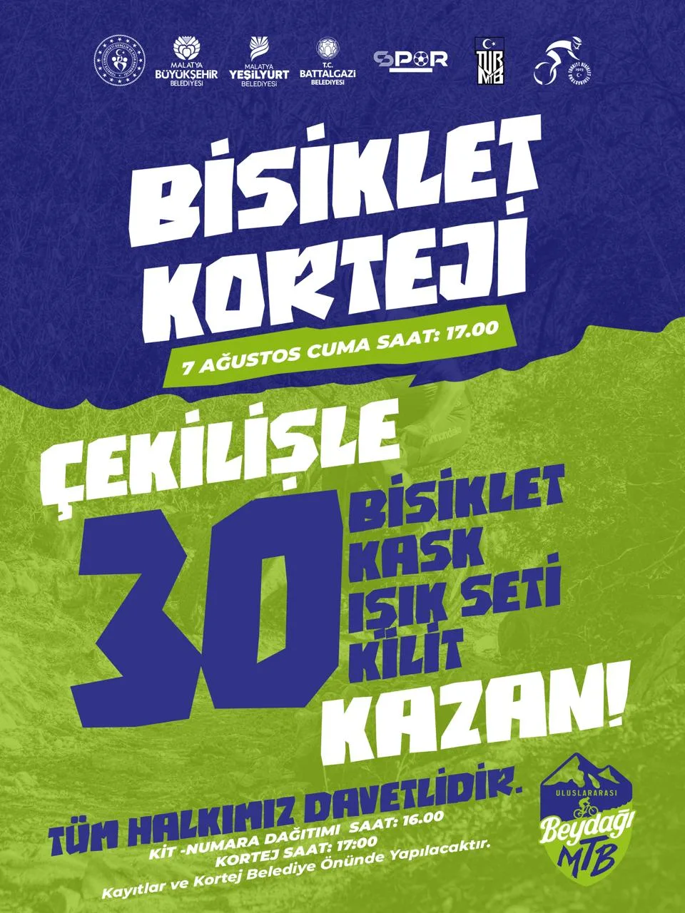 ULUSLARARASI BEYDAĞI DAĞ BİSİKLETİ YARIŞI MALATYA'DA BAŞLIYOR